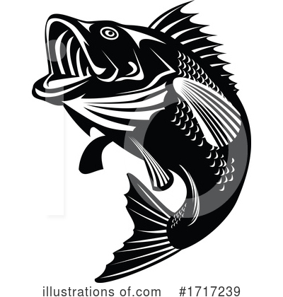 Royalty-Free (RF) Fish Clipart Illustration by patrimonio - Stock Sample #1717239