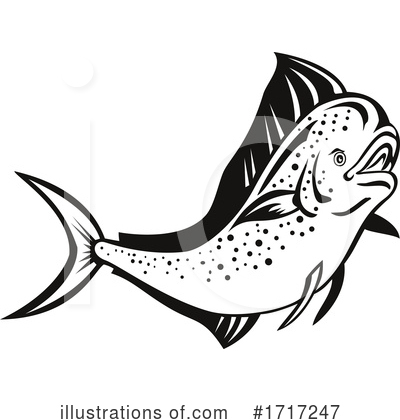 Dolphin Fish Clipart #1717247 by patrimonio
