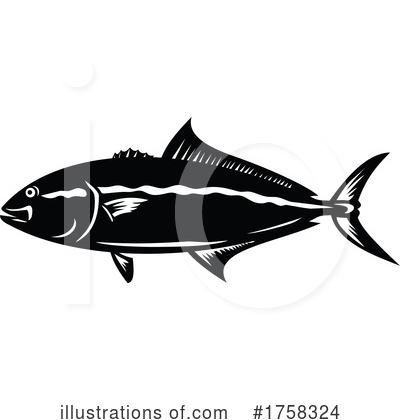 Royalty-Free (RF) Fish Clipart Illustration by patrimonio - Stock Sample #1758324
