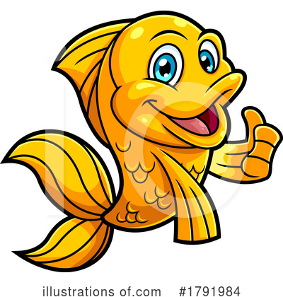 Goldfish Clipart #1791984 by Hit Toon