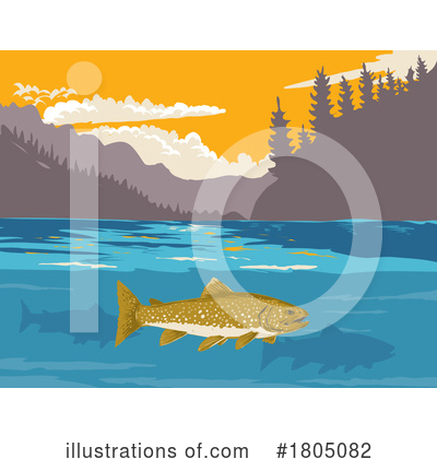 Royalty-Free (RF) Fish Clipart Illustration by patrimonio - Stock Sample #1805082