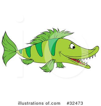 Royalty-Free (RF) Fish Clipart Illustration by Alex Bannykh - Stock Sample #32473