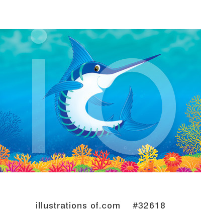 Royalty-Free (RF) Fish Clipart Illustration by Alex Bannykh - Stock Sample #32618