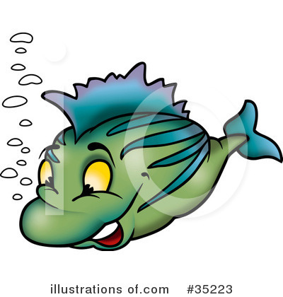 Royalty-Free (RF) Fish Clipart Illustration by dero - Stock Sample #35223
