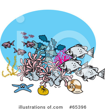 Royalty-Free (RF) Fish Clipart Illustration by Dennis Holmes Designs - Stock Sample #65396