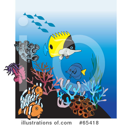 Royalty-Free (RF) Fish Clipart Illustration by Dennis Holmes Designs - Stock Sample #65418