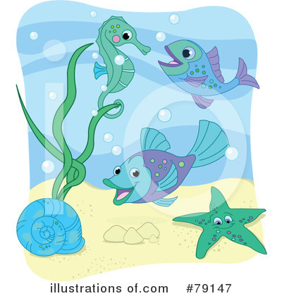 Royalty-Free (RF) Fish Clipart Illustration by Pushkin - Stock Sample #79147