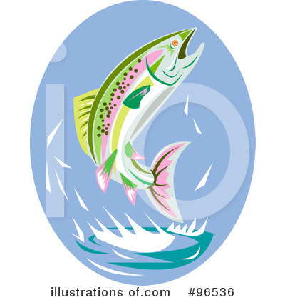 Royalty-Free (RF) Fish Clipart Illustration by patrimonio - Stock Sample #96536
