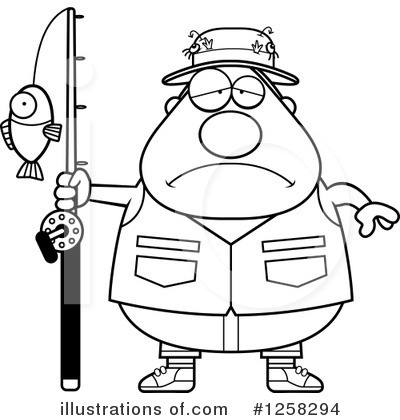 Royalty-Free (RF) Fisherman Clipart Illustration by Cory Thoman - Stock Sample #1258294