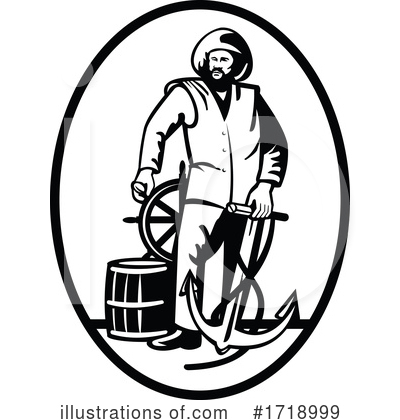 Royalty-Free (RF) Fisherman Clipart Illustration by patrimonio - Stock Sample #1718999