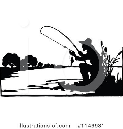Fishing Clipart #1146931 by Prawny Vintage