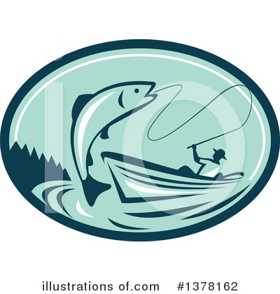 Royalty-Free (RF) Fishing Clipart Illustration by patrimonio - Stock Sample #1378162