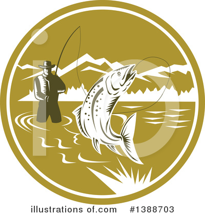 Royalty-Free (RF) Fishing Clipart Illustration by patrimonio - Stock Sample #1388703