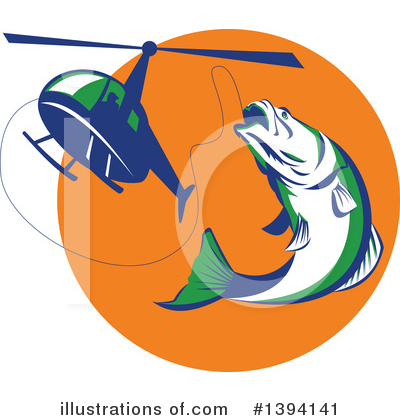 Fly Fishing Clipart #1394141 by patrimonio