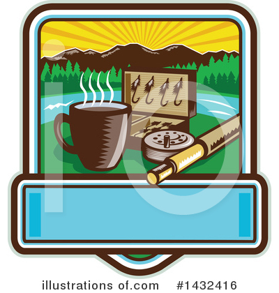 Royalty-Free (RF) Fishing Clipart Illustration by patrimonio - Stock Sample #1432416