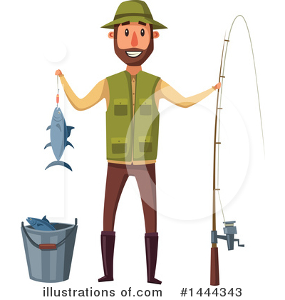 Royalty-Free (RF) Fishing Clipart Illustration by Vector Tradition SM - Stock Sample #1444343