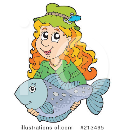 Royalty-Free (RF) Fishing Clipart Illustration by visekart - Stock Sample #213465