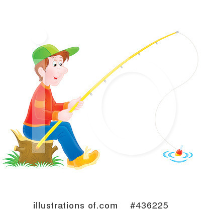 Royalty-Free (RF) Fishing Clipart Illustration by Alex Bannykh - Stock Sample #436225