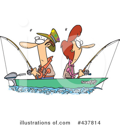 Royalty-Free (RF) Fishing Clipart Illustration by toonaday - Stock Sample #437814