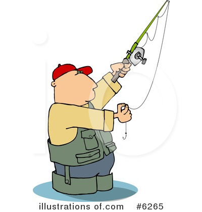 Royalty-Free (RF) Fishing Clipart Illustration by djart - Stock Sample #6265