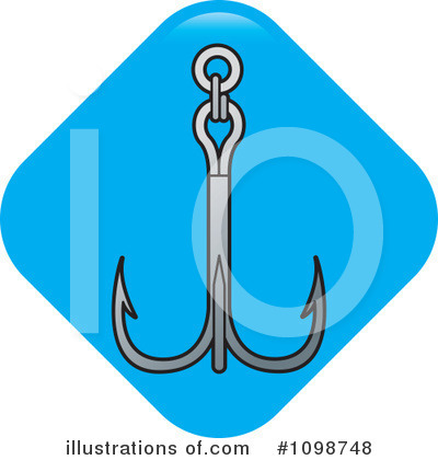 Royalty-Free (RF) Fishing Hook Clipart Illustration by Lal Perera - Stock Sample #1098748