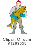Fishmonger Clipart #1289058 by patrimonio