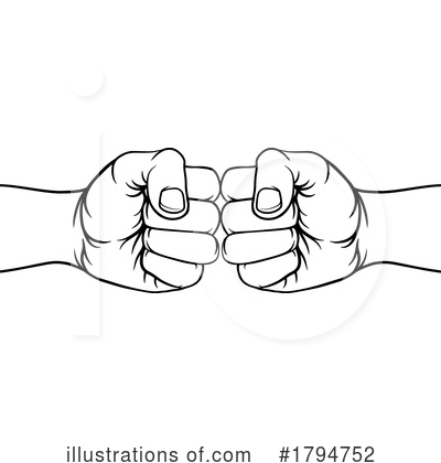 Fists Clipart #1794752 by AtStockIllustration