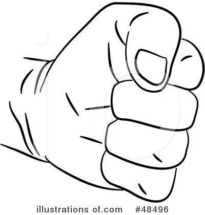 Royalty-Free (RF) Fist Clipart Illustration by Prawny - Stock Sample #48496