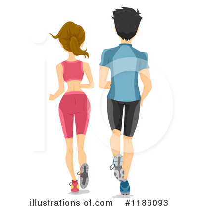 Jogging Clipart #1186093 by BNP Design Studio