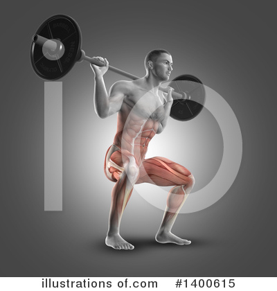 Bodybuilder Clipart #1400615 by KJ Pargeter