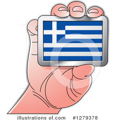 Greek Flag Clipart #1279378 by Lal Perera