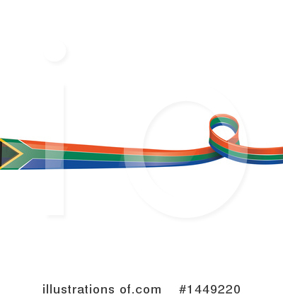 South African Flag Clipart #1449220 by Domenico Condello