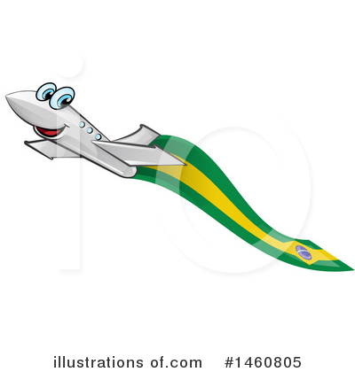 Airplane Clipart #1460805 by Domenico Condello