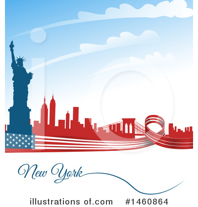 American Flag Clipart #1460864 by Domenico Condello