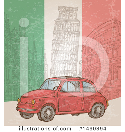 Tower Of Pisa Clipart #1460894 by Domenico Condello