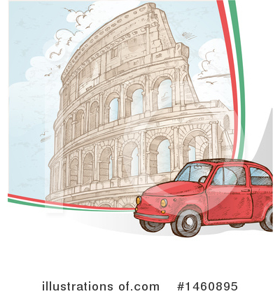 Colosseum Clipart #1460895 by Domenico Condello