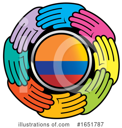 Colombian Flag Clipart #1651787 by Lal Perera