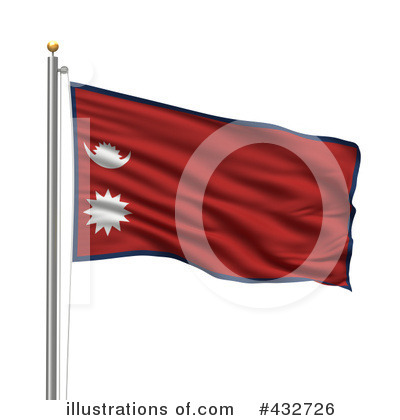 Royalty-Free (RF) Flag Clipart Illustration by stockillustrations - Stock Sample #432726