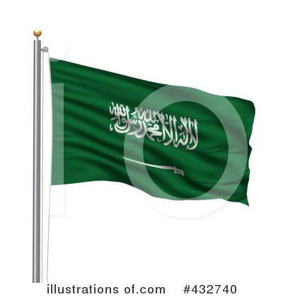 Royalty-Free (RF) Flag Clipart Illustration by stockillustrations - Stock Sample #432740