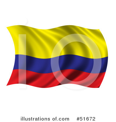 Colombia Flag Clipart #51672 by stockillustrations