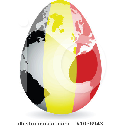 Royalty-Free (RF) Flag Egg Globe Clipart Illustration by Andrei Marincas - Stock Sample #1056943