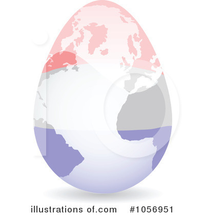 Royalty-Free (RF) Flag Egg Globe Clipart Illustration by Andrei Marincas - Stock Sample #1056951