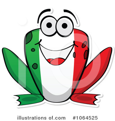 Royalty-Free (RF) Flag Frog Clipart Illustration by Andrei Marincas - Stock Sample #1064525