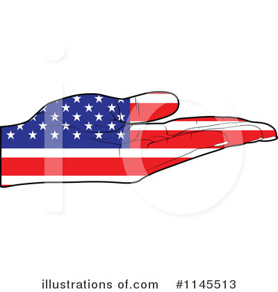Flag Hand Clipart #1145513 by Andrei Marincas