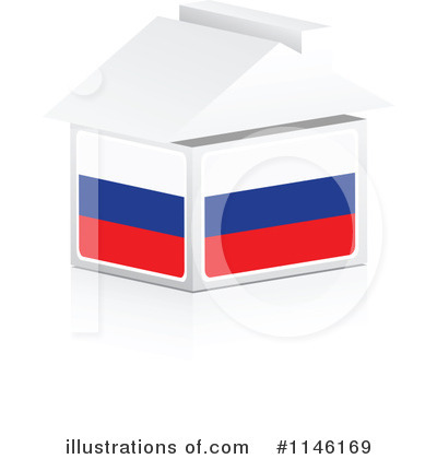 Royalty-Free (RF) Flag House Clipart Illustration by Andrei Marincas - Stock Sample #1146169