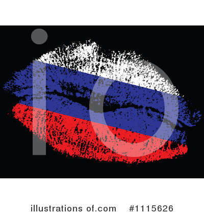 Flag Kiss Clipart #1115626 by Andrei Marincas