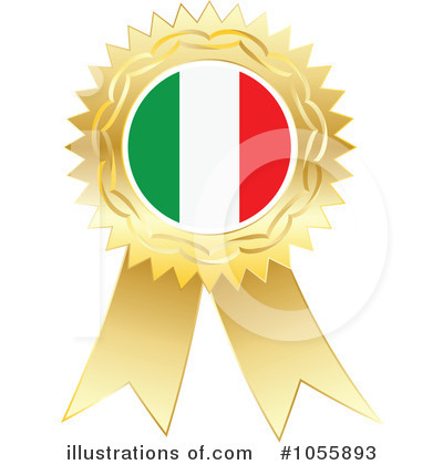 Italian Flag Clipart #1055893 by Andrei Marincas