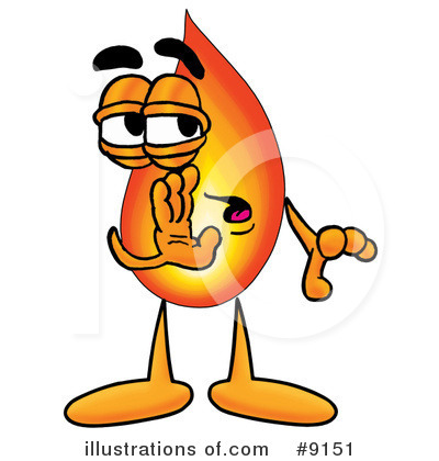 Royalty-Free (RF) Flame Clipart Illustration by Mascot Junction - Stock Sample #9151