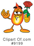 Flame Clipart #9199 by Mascot Junction