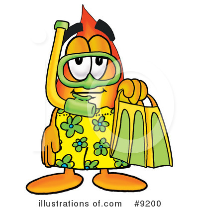 Flame Clipart #9200 by Mascot Junction
